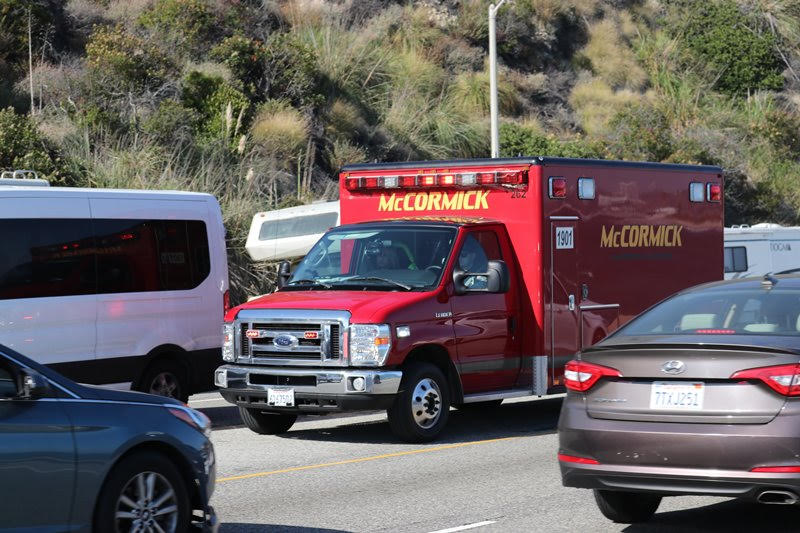 Rancho Charleston, NV - Decatur Blvd Scene of Injury Wreck near Oakey Blvd